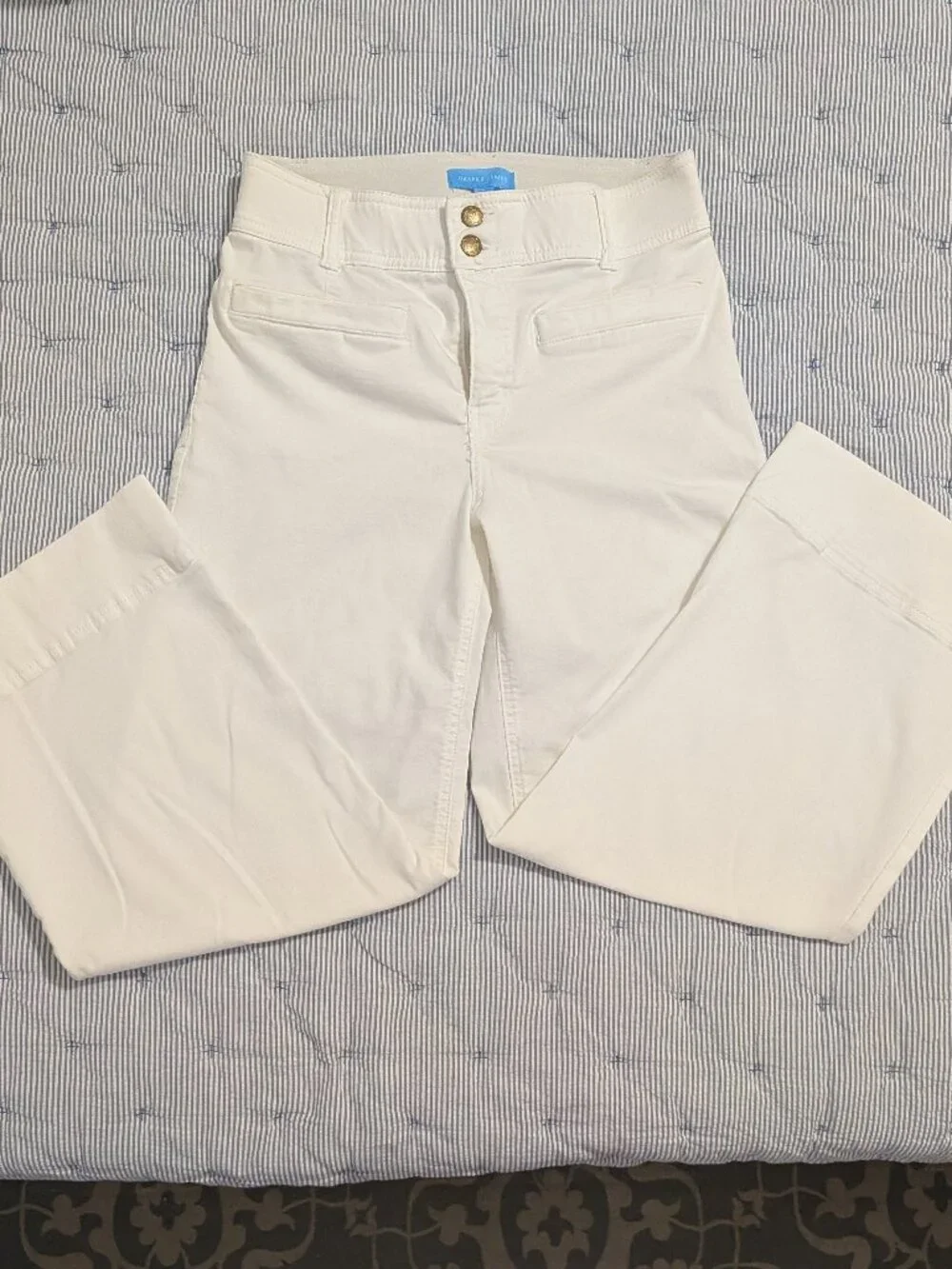 Draper James Wide-Legged Cropped Pants
